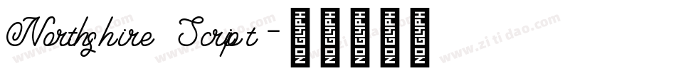 Northshire Script字体转换